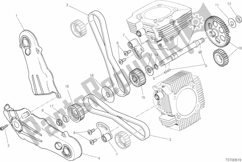 Todas las partes para Distribuzione de Ducati Scrambler 1100 Special 2018